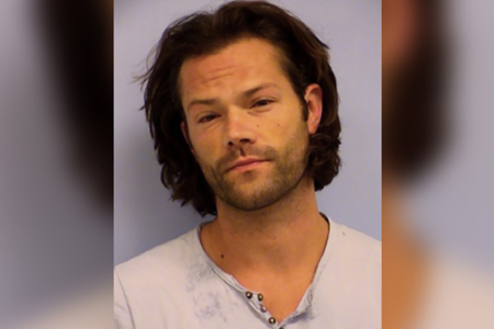 Jared Padalecki's mug shot after he was arrested for public intoxication and assault.